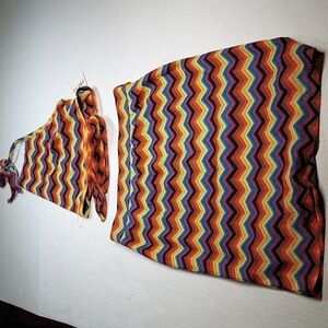 Target Pride Machine Knit Rainbow Halter Top with Skirt  Women’s Small